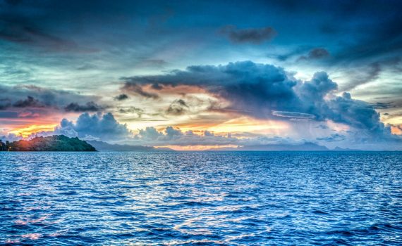 body of water during dawn