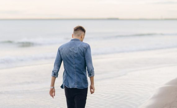 sea sky man person